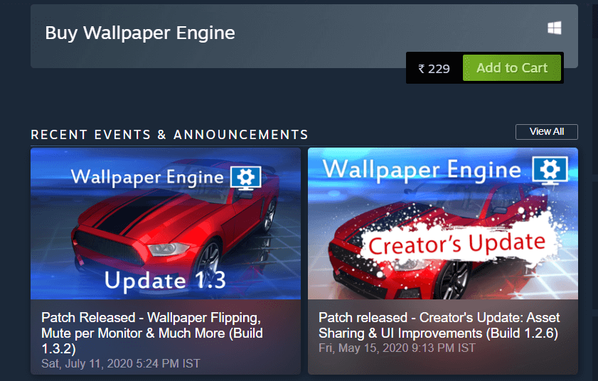 Wallpaper On Windows 10