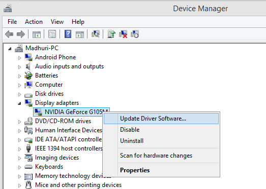 update driver software
