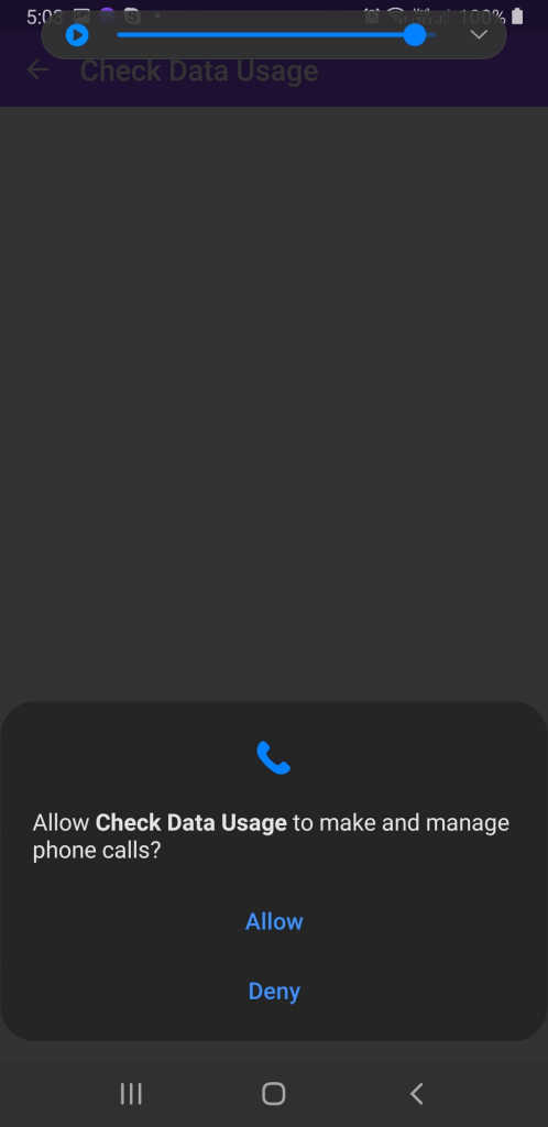 Check your Data Usage