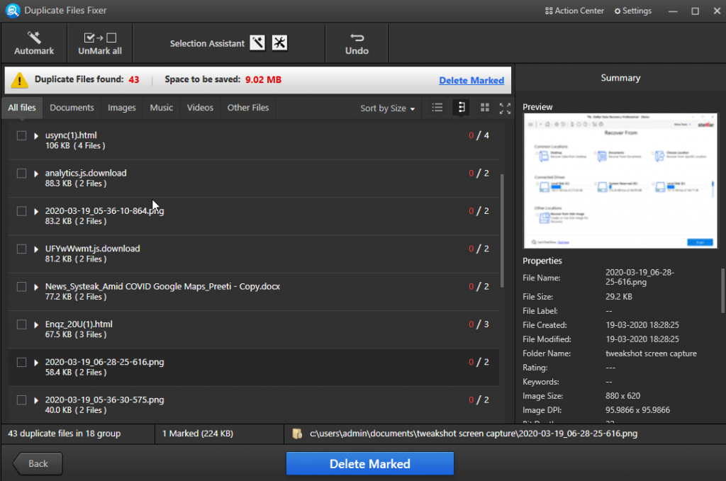 Duplicate Files Fixer