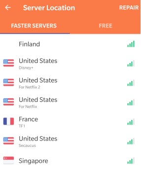 Different Server