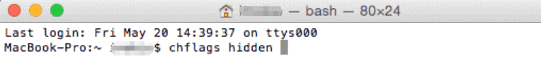 Drag files or folders into the Terminal