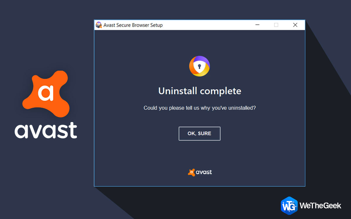avast browser cleanup not working