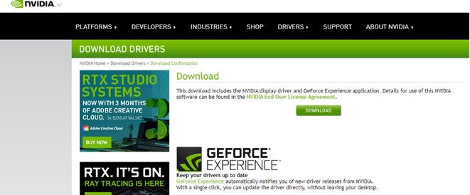 Nvidia display driver