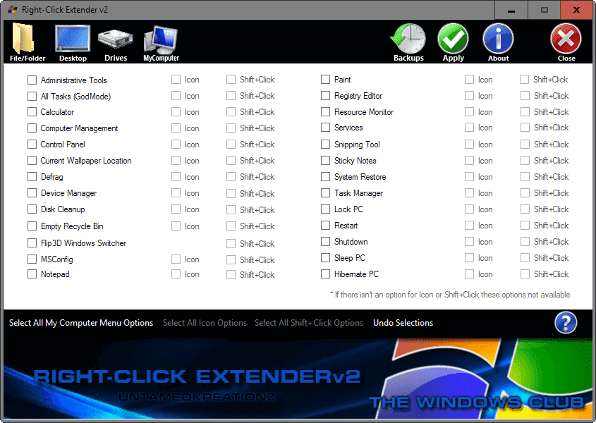 Right Click Extender