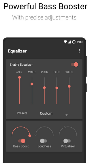 Flat Equalizer: Bass Booster and Volume Booster
