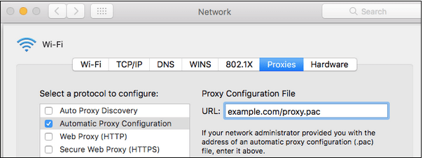 selecting the network name