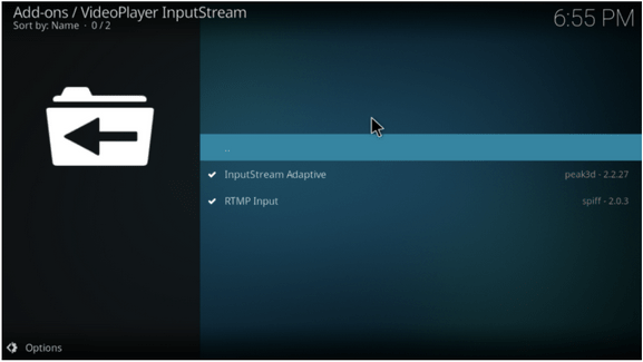 Open Kodi 18 & Install The Zip File