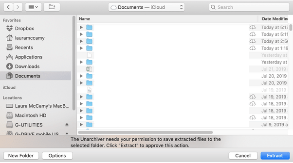 open rar document on mac