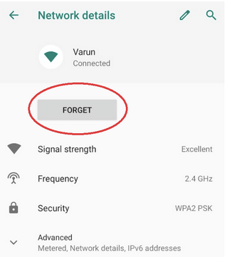 Forget and Reconnect to the Network