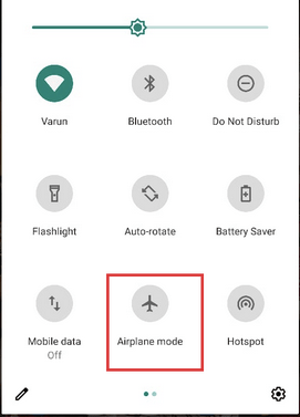 Enable/Disable Airplane Mode