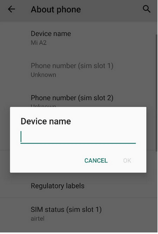 Change Your Device Name