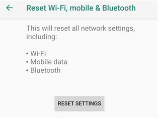 Reset Network Settings