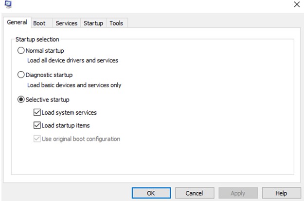 Selective Startup