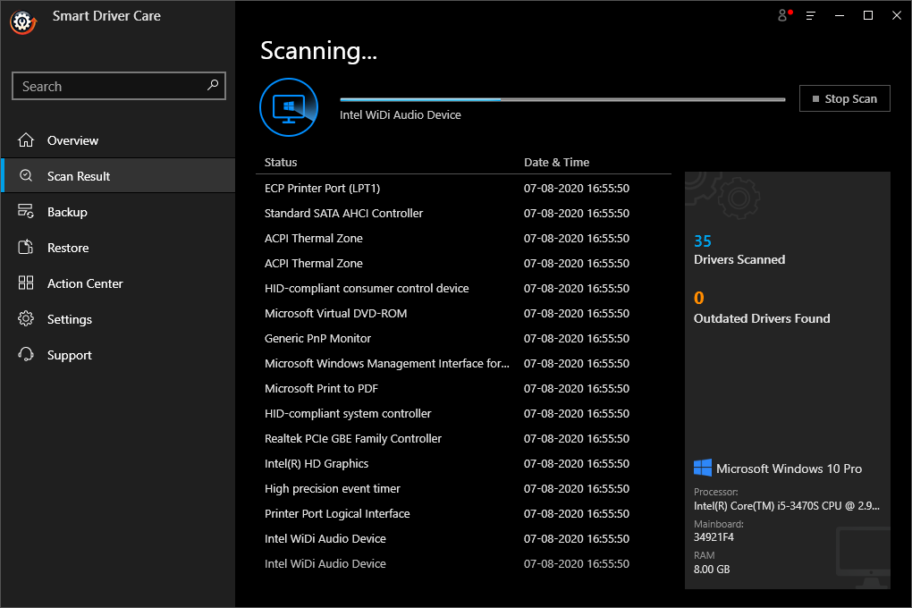 Smart Driver Care Scan