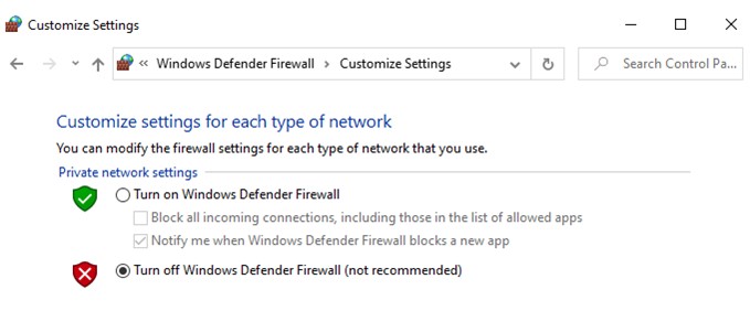 Windows Firewall