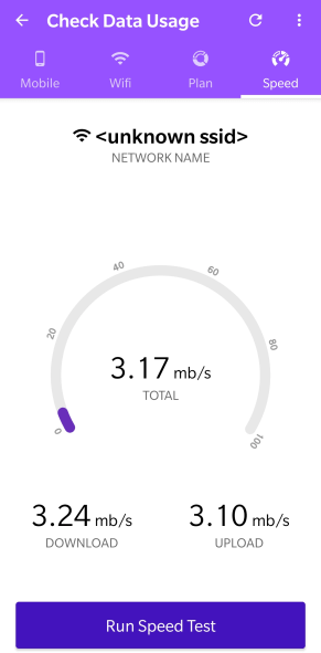 check data usage