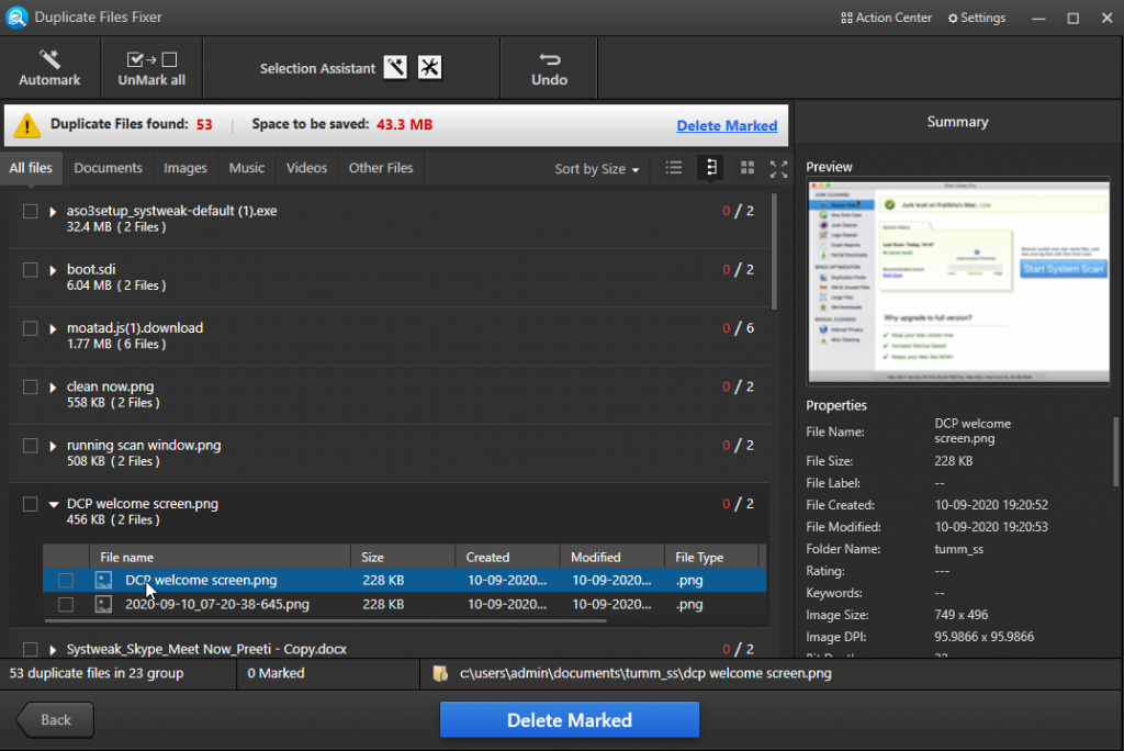 Duplicate Files Fixer