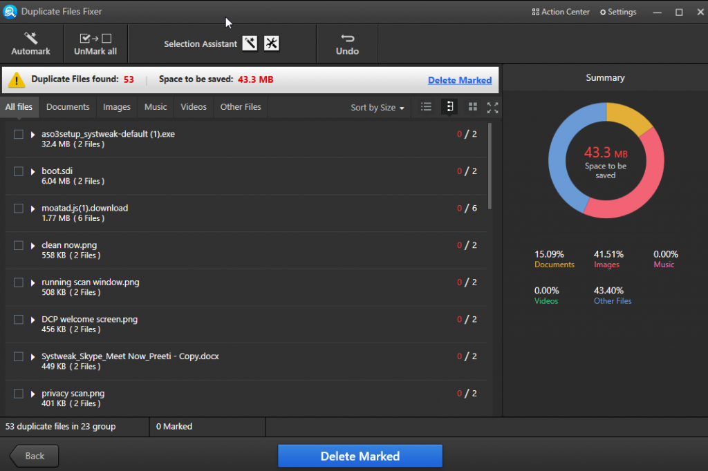 Duplicate Files Fixer