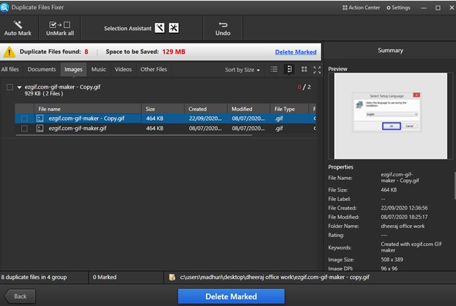 list of duplicate photos