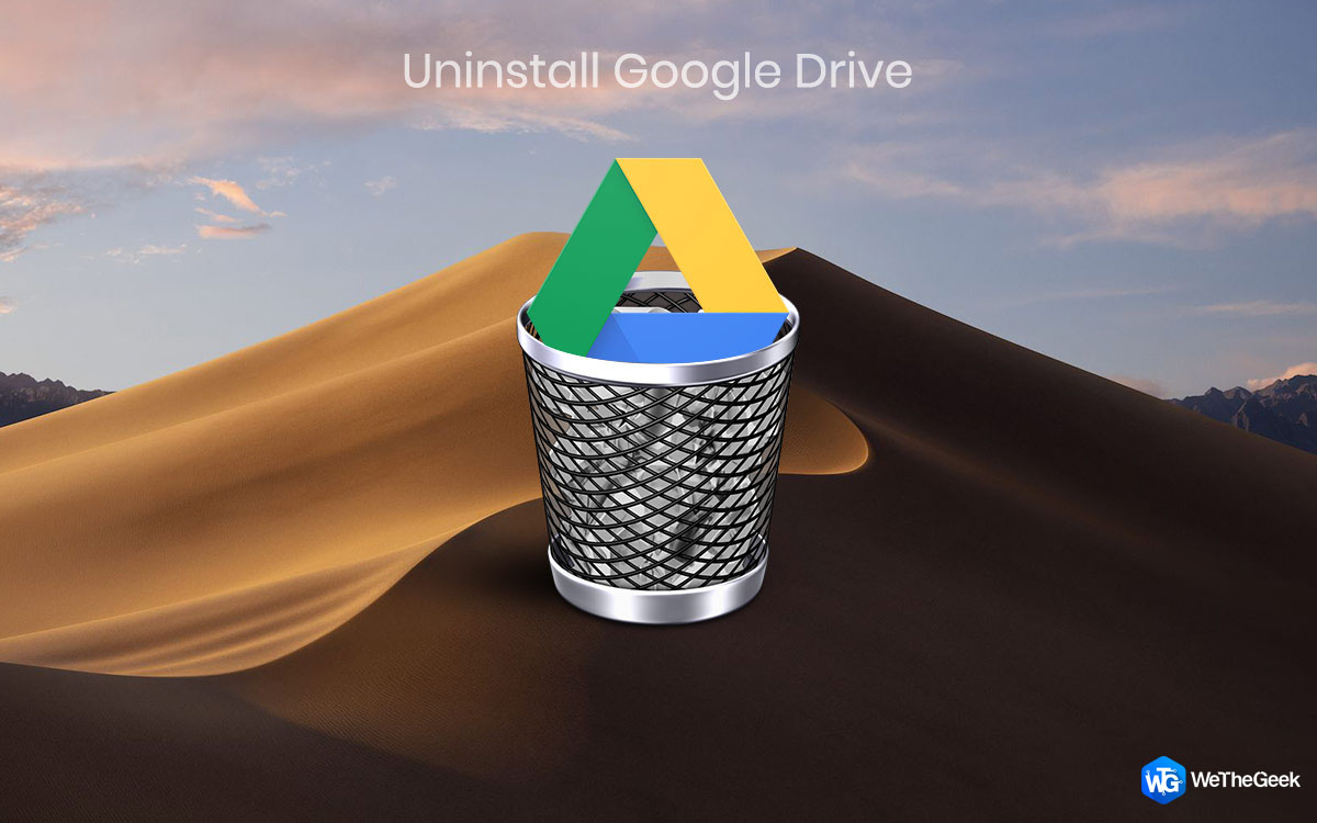 uninstall google drive for mac/pc