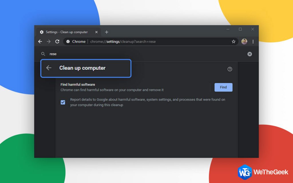 google chrome cleanup tool website