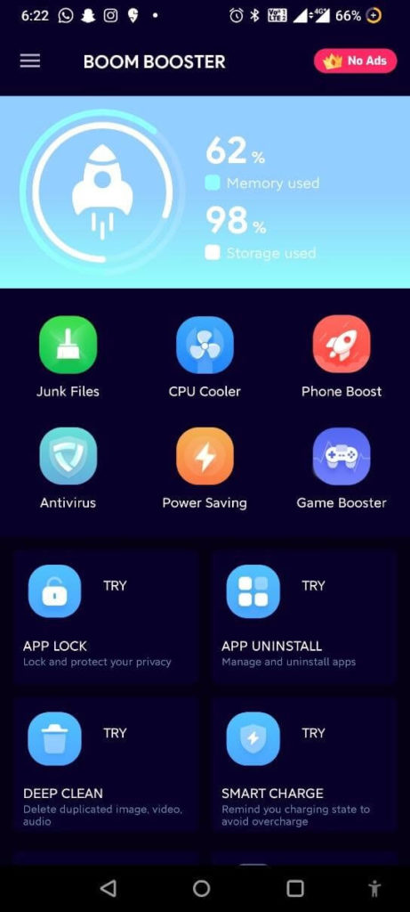 Mobile Booster & Cleaner
