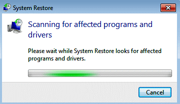 Scan for affected programs