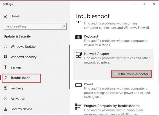 windows 10 network scanner not detected