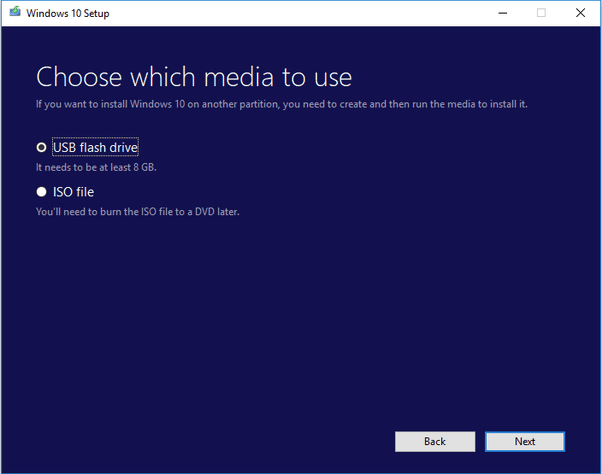 can you choose windows 10 pro in media creation tool