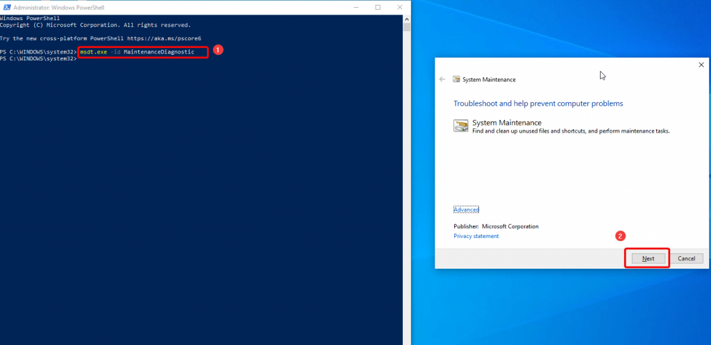 System Maintenance Troubleshooter
