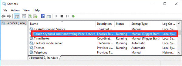 Touch Keyboard and Handwriting Panel Service