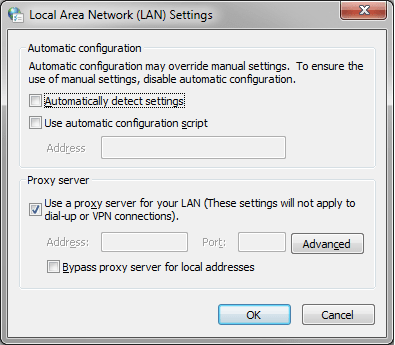 Use a Proxy server for your LAN