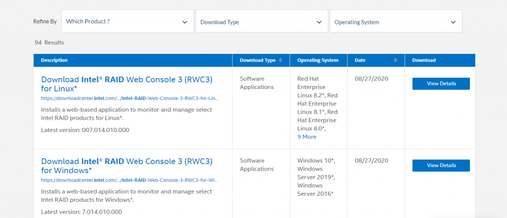 details specifications in intel