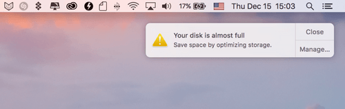 how much space on mac