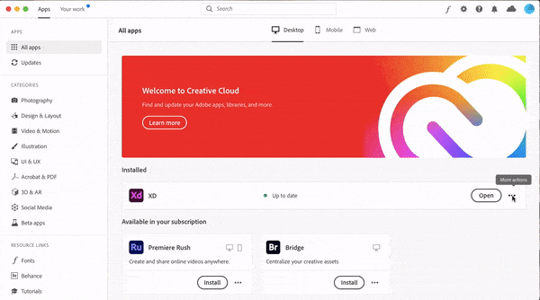 how to remove adobe creative cloud from computer