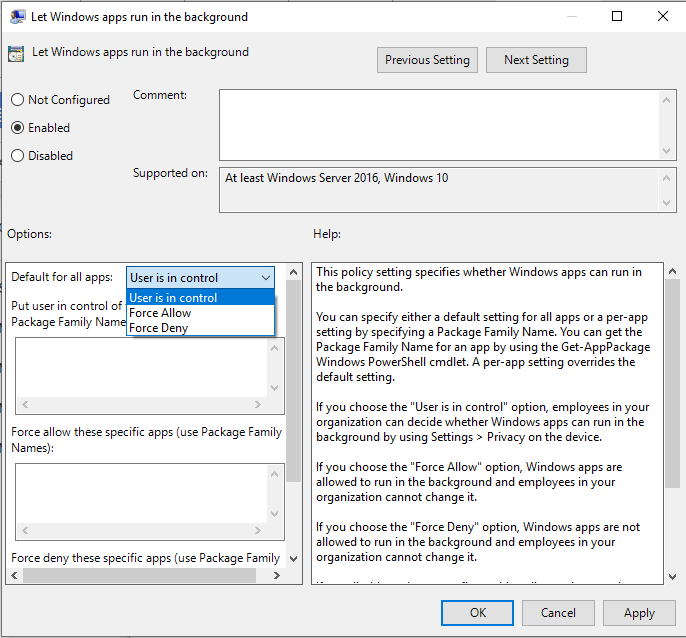 windows 10 disable suggested apps