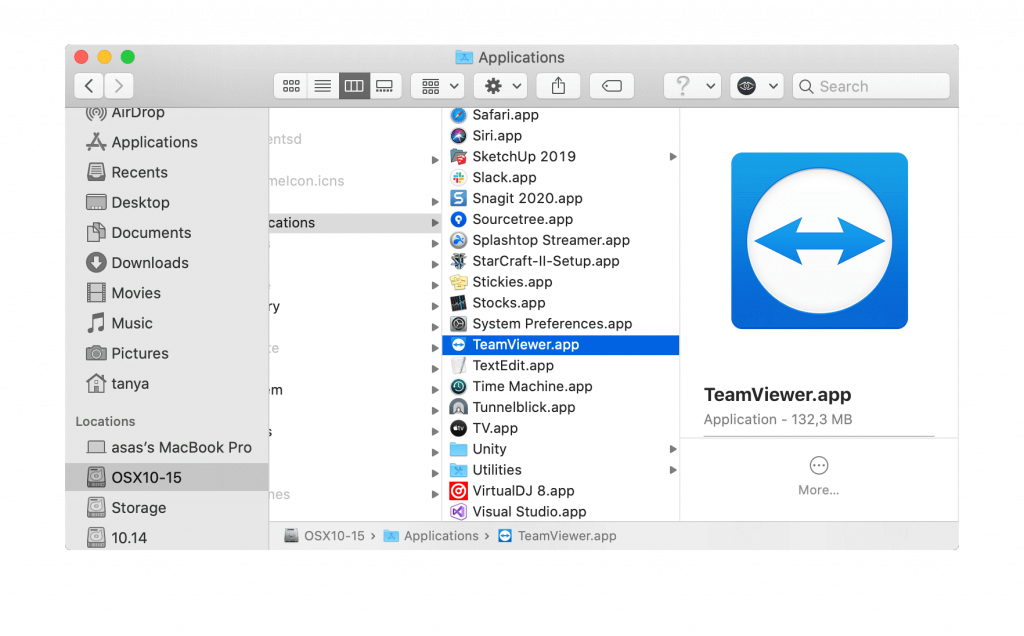 start teamviewer from command line mac