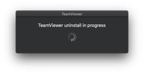 teamviewer uninstall process