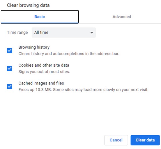 Browsing data