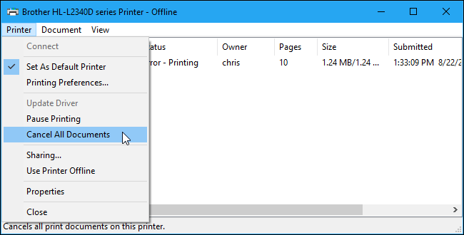 Cancel All Documents