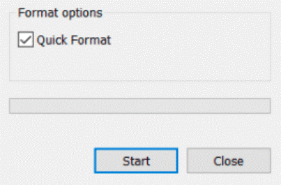 Quick Format box