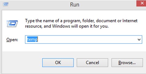 how to delete junk files with the run box