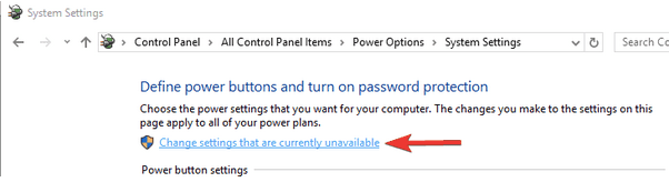 Change settings that are currently unavailable