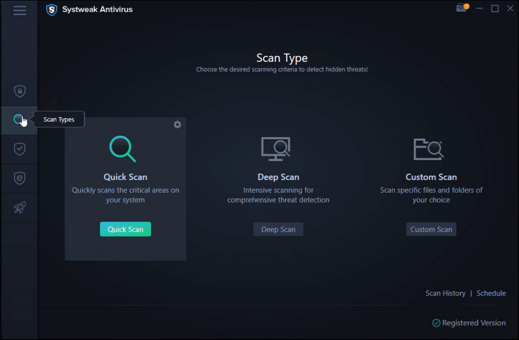 scan with systweak antivirus