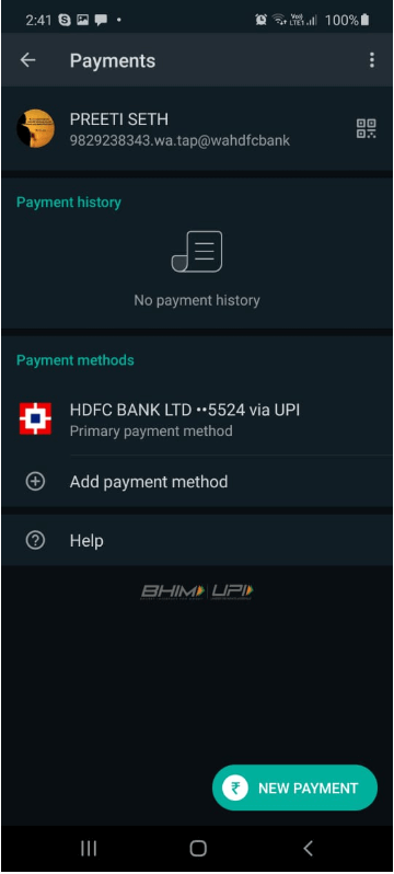 Whatsapp money