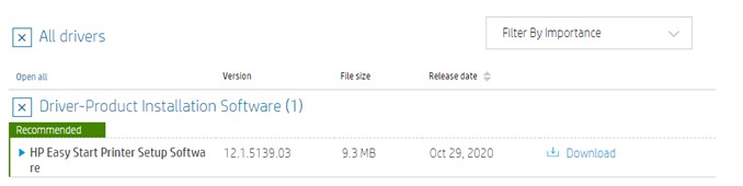 Download button