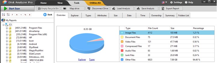 Export Report button