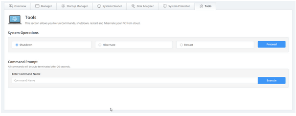 execute Command lines Remotely.