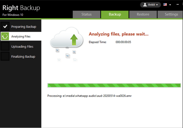 Upload the files on the Cloud safely